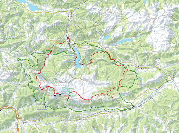 Dachstein 2D-Karte